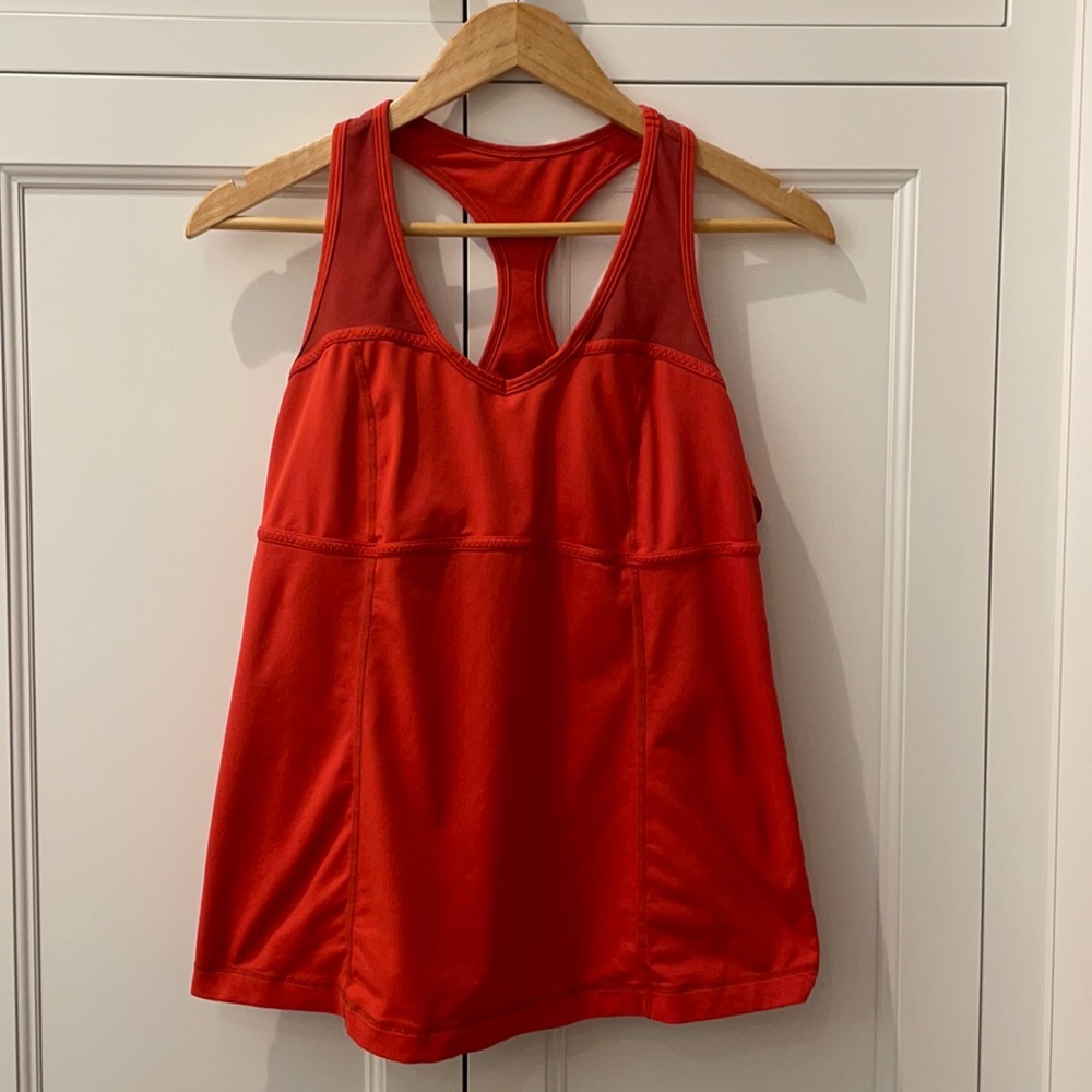 Lululemon Orange Tank Top-Great Cond. 12